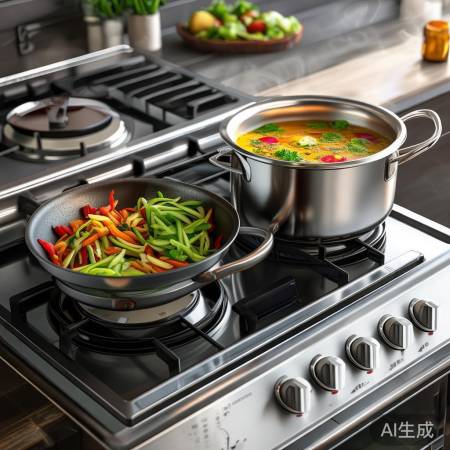 美的燃气灶火力两段，炒煲皆宜