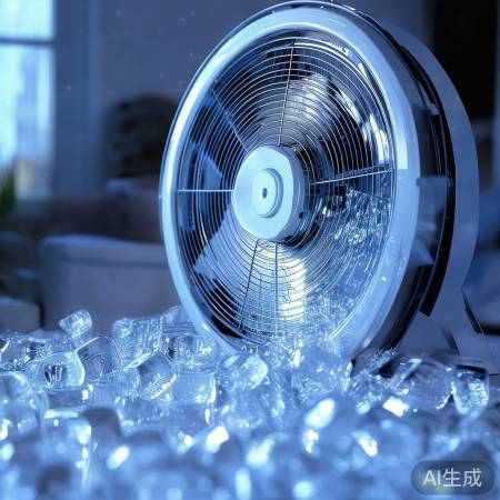 冰块飘动，房间凉意生