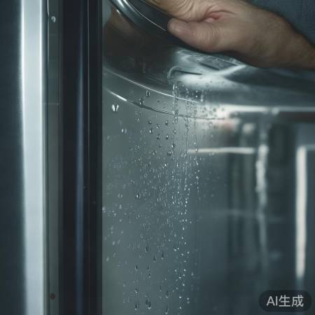 冰箱密封条破损，易结水珠