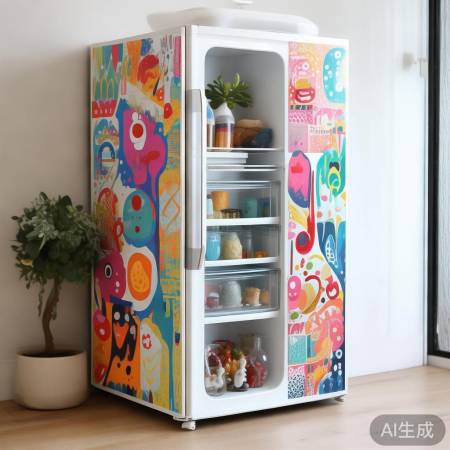 冰箱门变个性风景