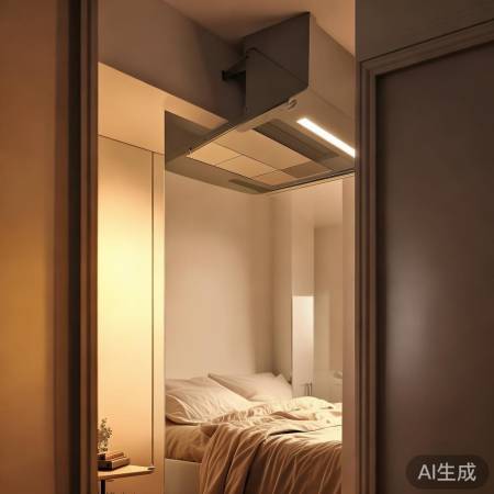 梵贝斯智能指纹锁人工服务助手教导ぁ卧室门口安装油烟机，告别油烟困扰新选择	