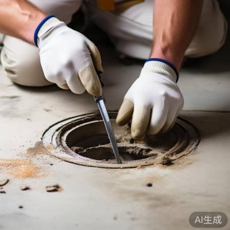 清理地漏底部污垢