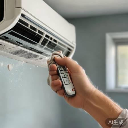 检查空调接收窗口，清除遮挡物