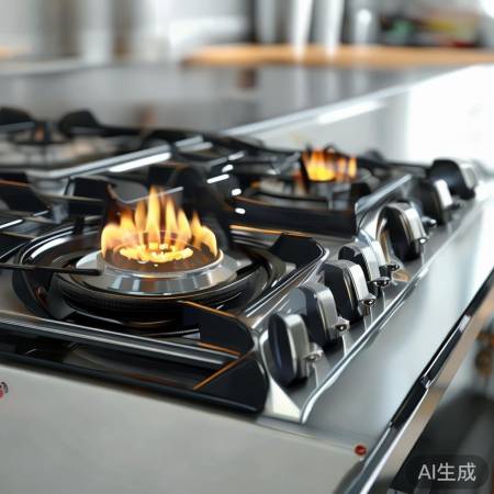 燃气灶选日式三眼，清洁空间兼顾