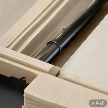 安装帘杆，略长于帘盒