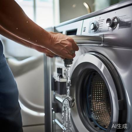 关闭水源，确保安全操作