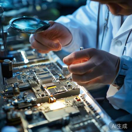 检查新芯片，轻插勿压坏