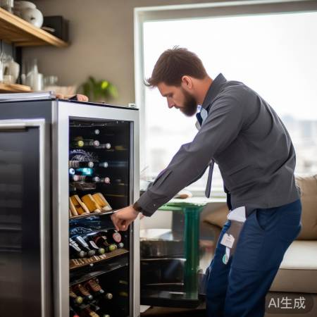 天加酒柜售后客服电话预约解释【现代简约客厅红酒柜水吧台设计效果图赏析】