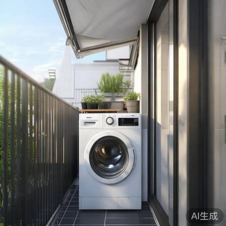 伊莱克斯洗衣机400总部服务热线讲解，阳台西晒洗衣机摆放技巧，告别潮湿烦恼