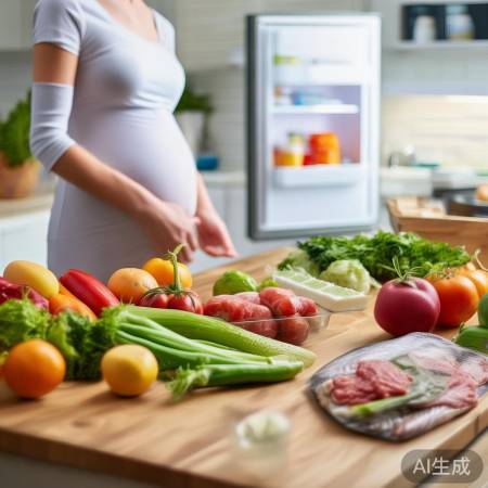 孕妇饮食，现买现吃，新鲜为主。