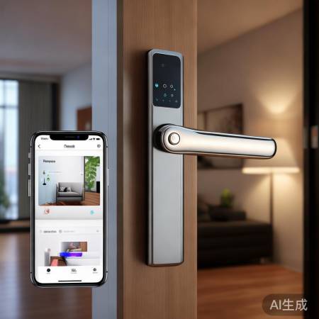 “小米指纹锁远程开锁便捷”