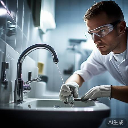 “更换前先关闭水源”