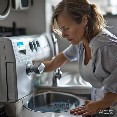 洗衣机出水问题，细心检查避免。