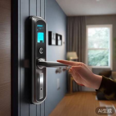 “金拇指智能锁：指纹解锁，安全